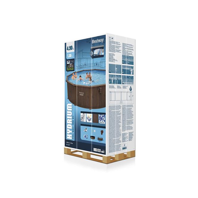 Bazen oceľový Hydrium 4,9x1,3 m doska 561CU