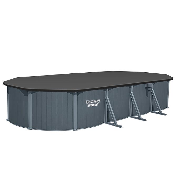 Bazén oceľový oválny Hydrium 7,3x3,6x1,3 m antracit 561CW