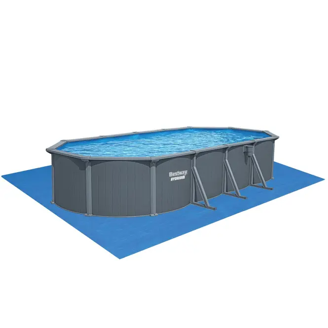 Bazén oceľový oválny Hydrium 7,3x3,6x1,3 m antracit 561CW