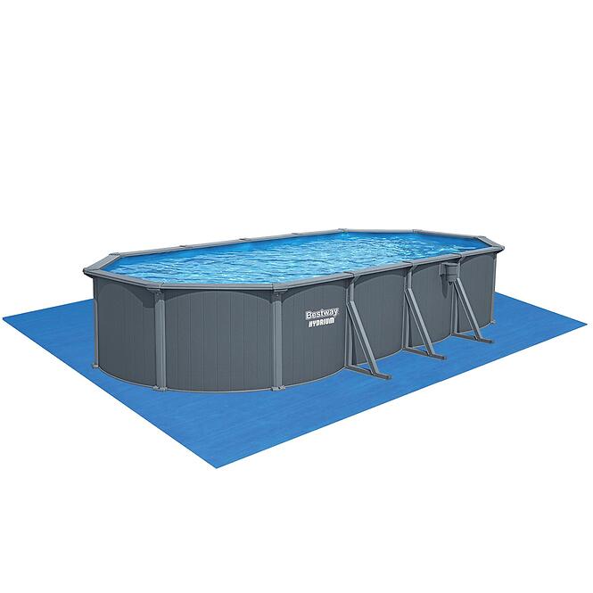 Bazén oceľový oválny Hydrium 7,3x3,6x1,3 m antracit 561CW
