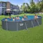 Bazén oceľový oválny Hydrium 7,3x3,6x1,3 m antracit 561CW,10