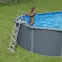 Bazén oceľový oválny Hydrium 7,3x3,6x1,3 m antracit 561CW,13