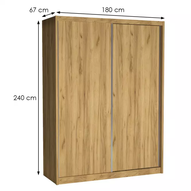 Skriňa Maciej 180 kraft zlatá,3
