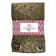 Záves Classic na priechodkách 135x250 svetlo hnedá Merkury Home