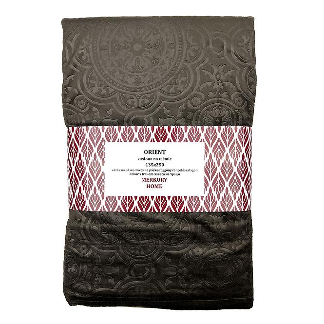 Záves Orient na páske 135x250 hnedá Merkury Home