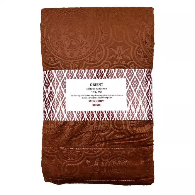 Záves Orient na páske 135x250 oranžový Merkury Home