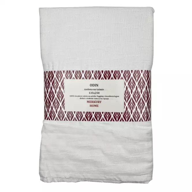 Záves Odin na páske 135x250 biela Merkury Home
