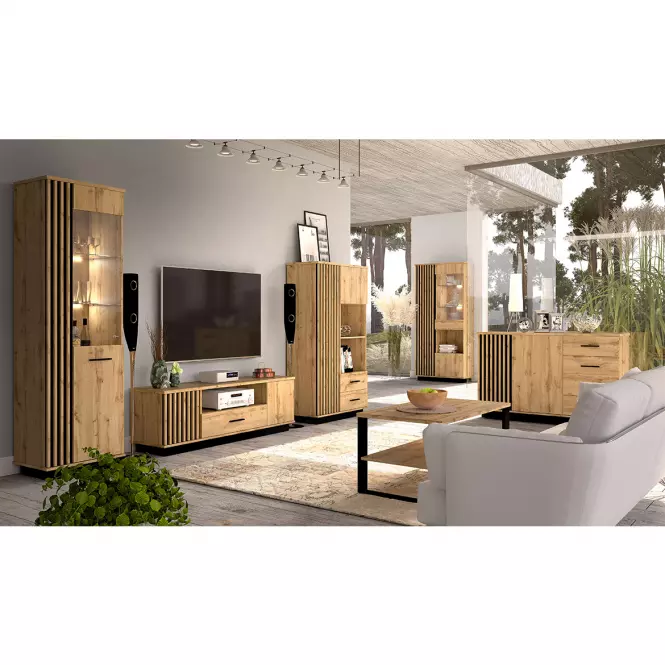 Vitrína La3 2d Lamelo,11