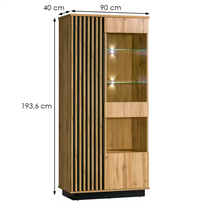 Vitrína La3 2d Lamelo,2