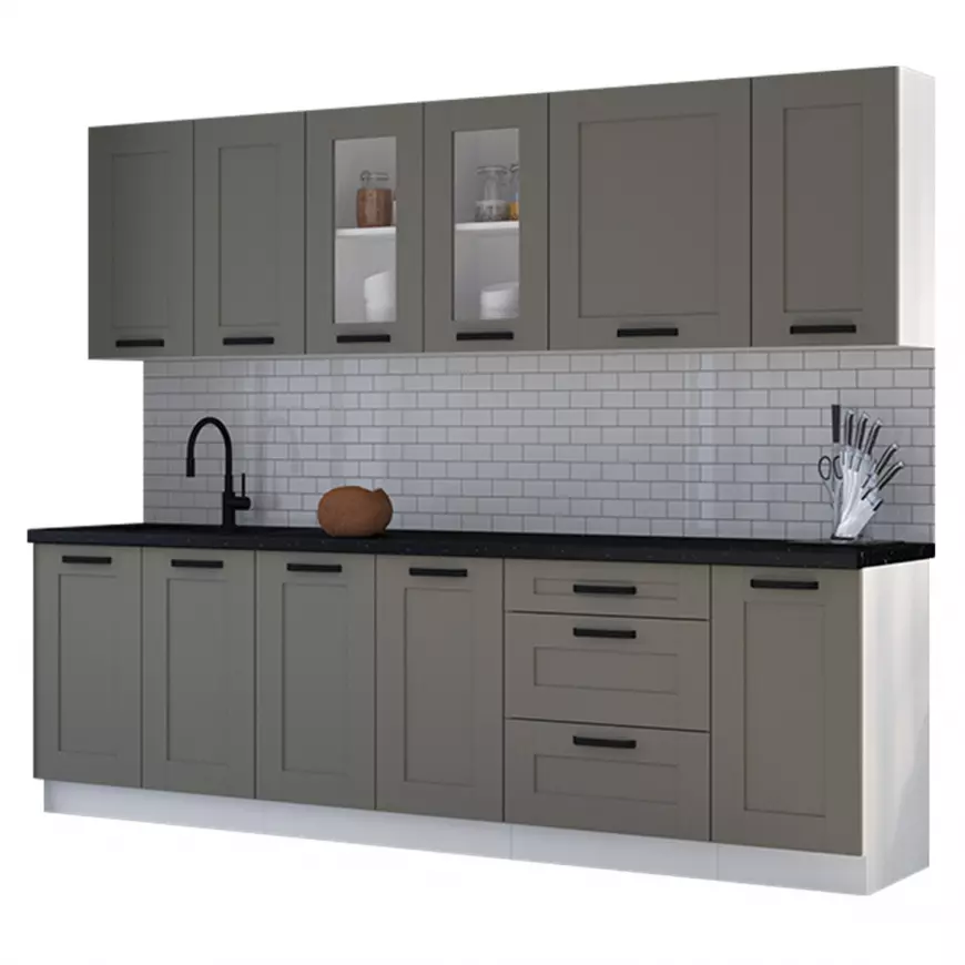 Fotografia produktu: Kuchynská linka Luna claygrey/biela 260 bez dosku