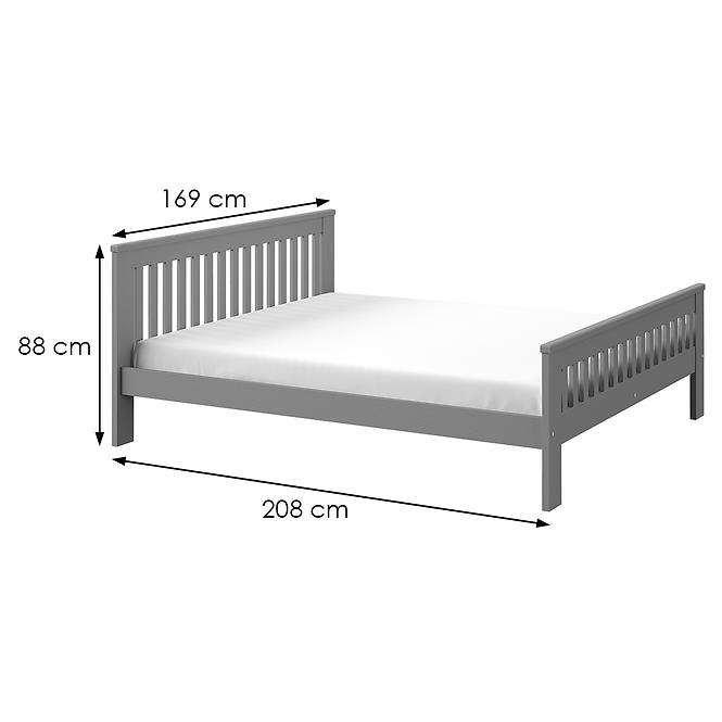 Posteľ Laura 160 Antracit,2