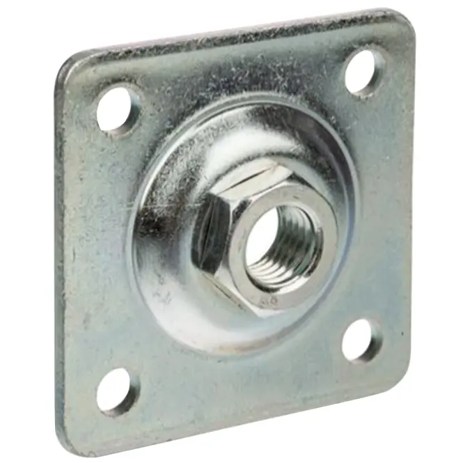 Montážna doska s maticou 80x80 mm fi 16,0 ZN