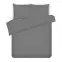 Obliečky Mono bavlna tmavošedá 220x200 + (2) 70x80 Merkury Home,2