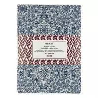 Obliečky Orient bavlna ecru/indigo 220x200 + (2) 70x80 Merkury Home