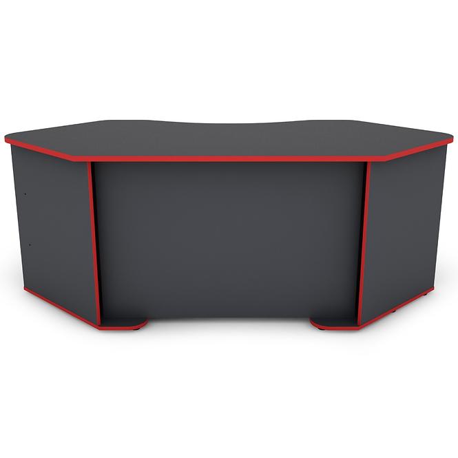 Písací stôl Matrix 1 grafit/červená