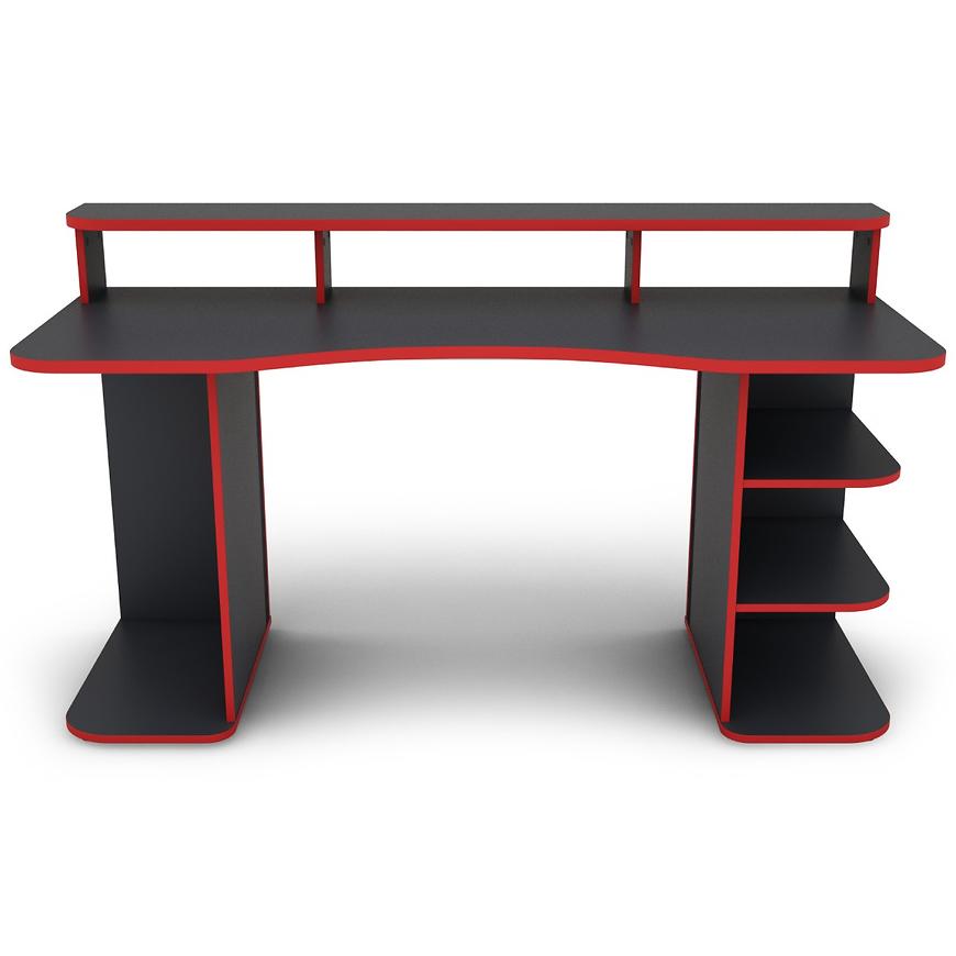 Písací stôl Matrix 3 grafit/červená