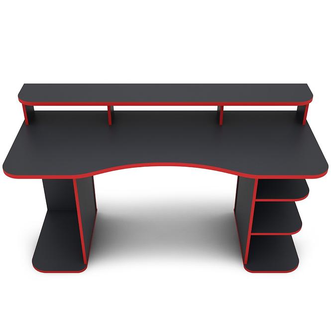 Písací stôl Matrix 3 grafit/červená