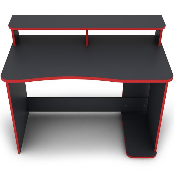 Písací stôl Matrix 5 grafit/červená