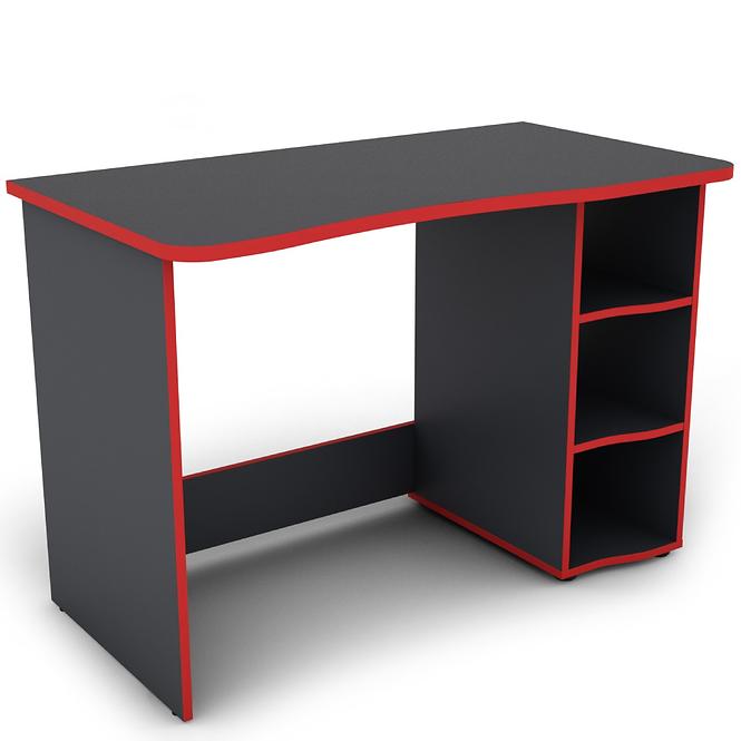 Písací stôl Matrix 6 grafit/červená