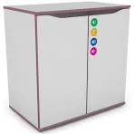 Komoda Matrix 75 2d biela/fialový