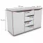 Komoda Matrix 120 4s 2d biela/fialový,2