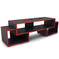 TV stolík Matrix 140 grafit/červená