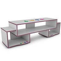 TV stolík Matrix 140 biela/fialový