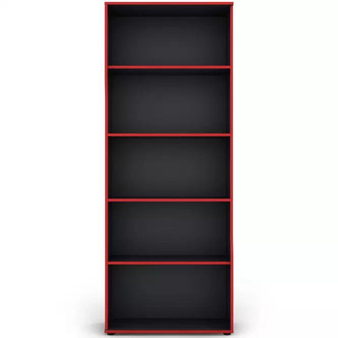 Regál Matrix RG 75 grafit/červená,3