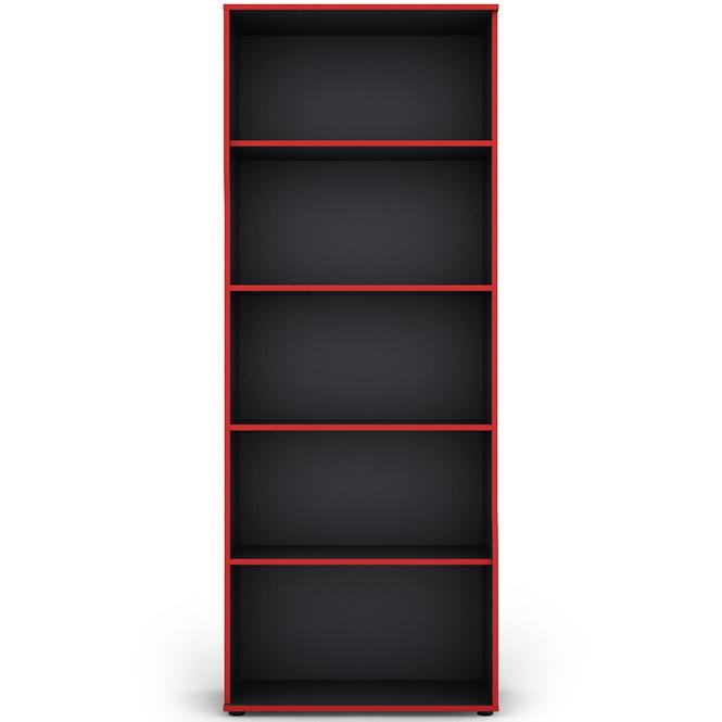 Regál Matrix RG 75 grafit/červená,3