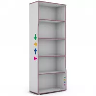 Regál Matrix RG 75 biela/fialový