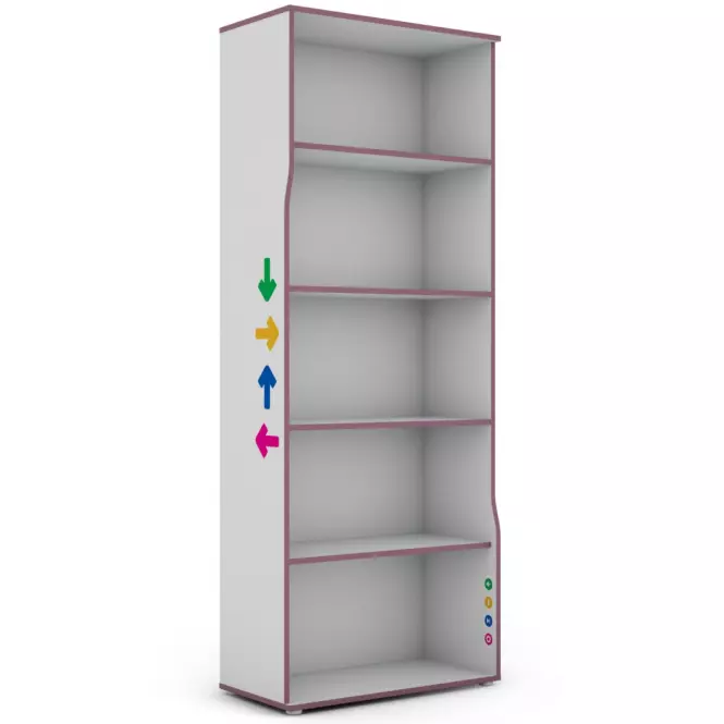 Regál Matrix RG 75 biela/fialový