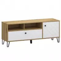 TV Stolík Sorrento B 2d Dub Artisan/Biely