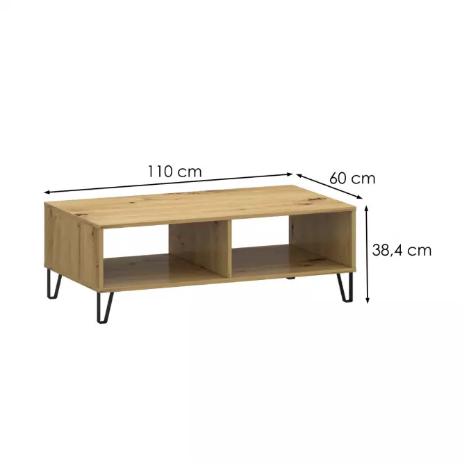 Stôl Sorrento T Dub Artisan/Biely,2