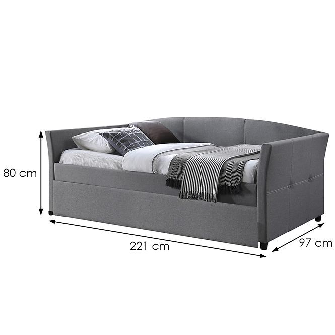 Posteľ Sanna 90 sivá,2