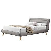 Posteľ Elanda 140 svetlosivá/prírodná Posteľ Elanda 140 svetlosivá/prírodná