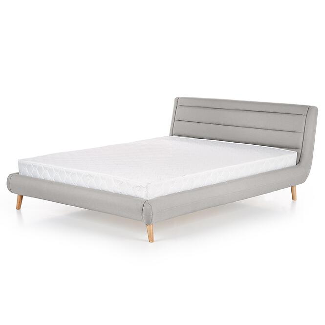 Posteľ Elanda 140 svetlosivá/prírodná