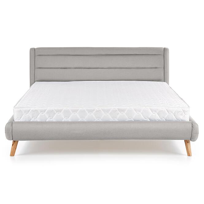 Posteľ Elanda 140 svetlosivá/prírodná