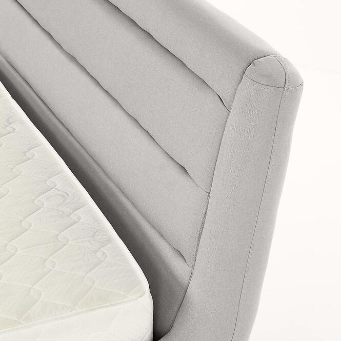 Posteľ Elanda 140 svetlosivá/prírodná