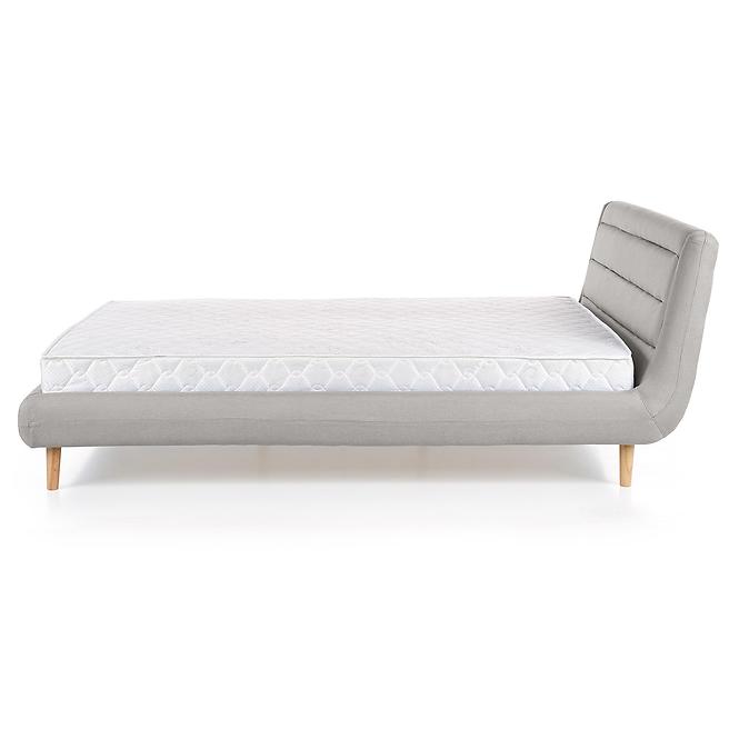Posteľ Elanda 160 svetlo sivá/prírodné,3