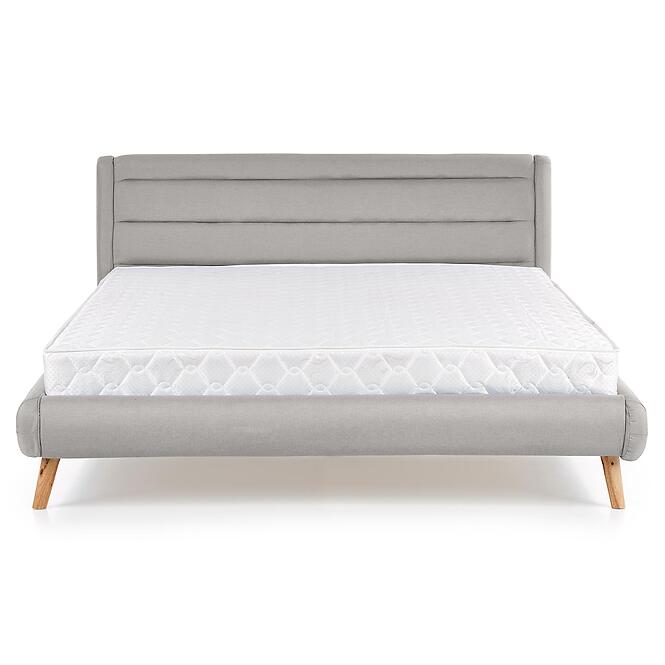 Posteľ Elanda 160 svetlosivá/prírodná