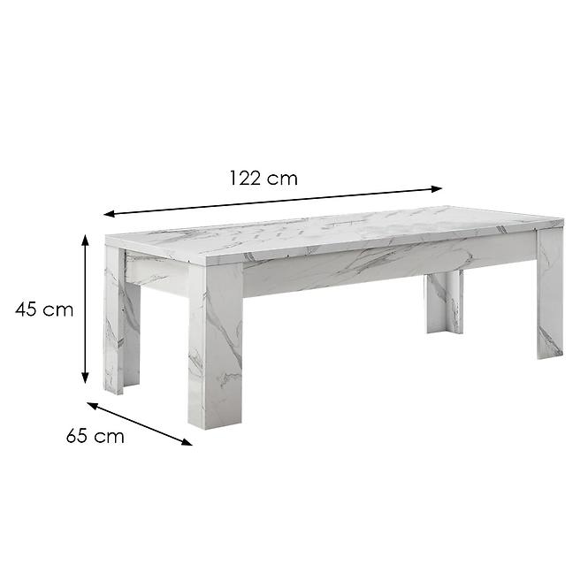 Konferenčný stolík Carrara mramor biela,2