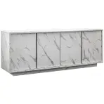 Komoda Carrara mramor biela