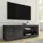 TV stolík Basic mramor sivá/antracit,3