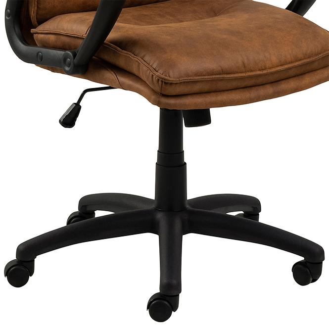 Kancelárske kreslo SKIN hnedé,6