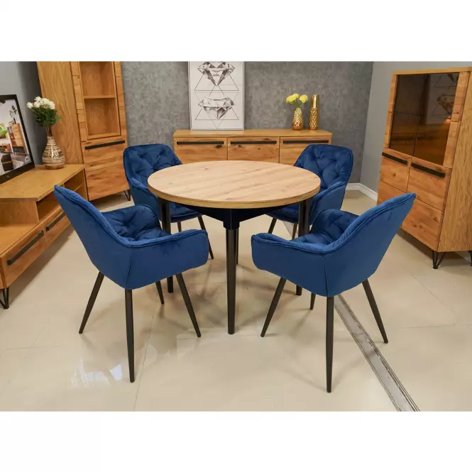 Stolička Vitos tmavomodré