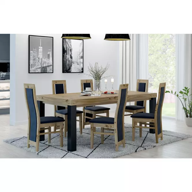 Rozkladací stôl St-20 200/400x100cmdub uzlovitý