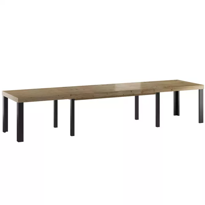 Rozkladací stôl St-20 210/410x110cm dub uzlovitý,2