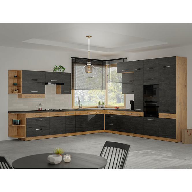 Kuchynská skrinka VIGO Dark 60 DP-145 1F MB
