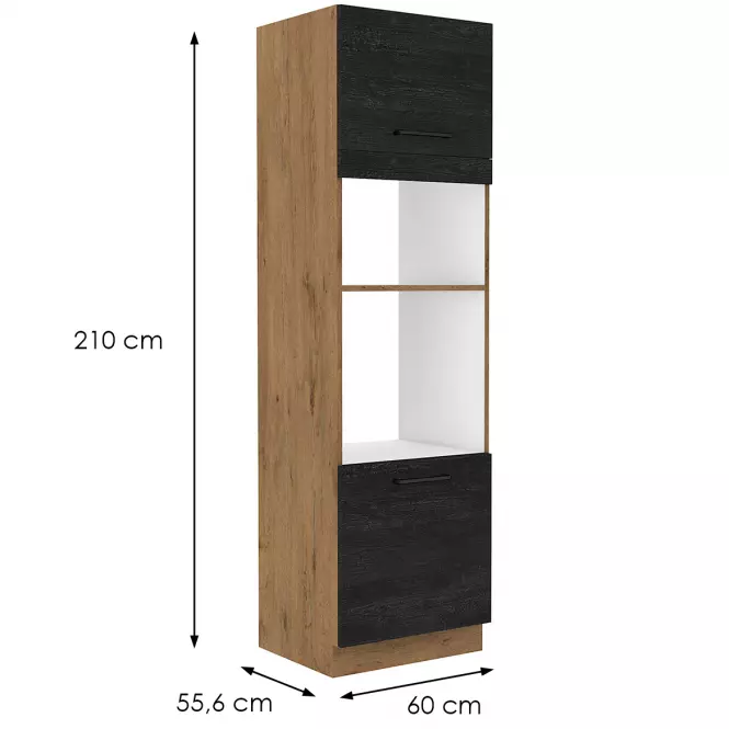 Kuchynská skrinka VIGO Dark 60DPM-210 2F