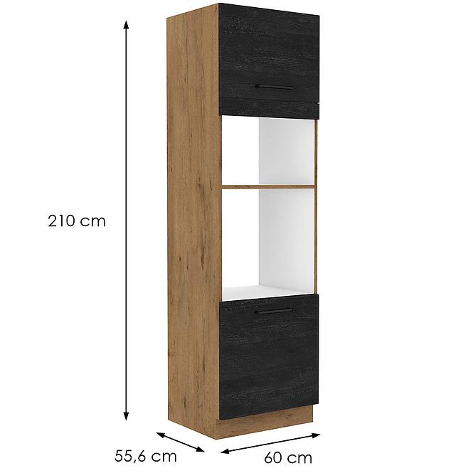 Kuchynská skrinka VIGO Dark 60DPM-210 2F